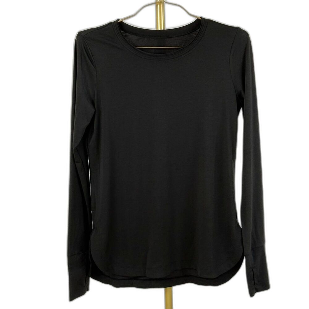 CRZ Yoga Women's Long Sleeve Workout Shirt Top Thumb Holes Size S/M